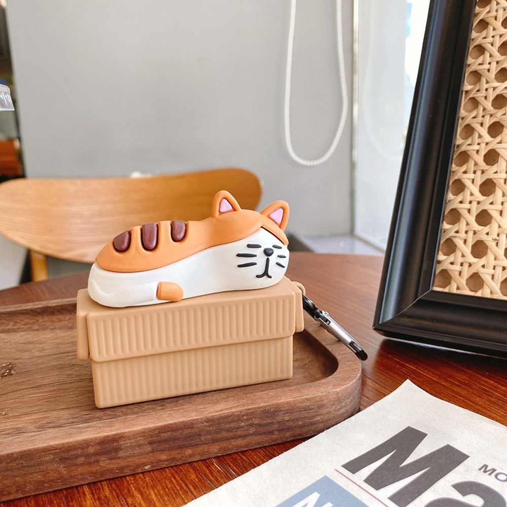 Sleeping Cat Airpod Case