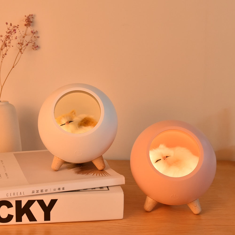Sleeping Cat Night Light