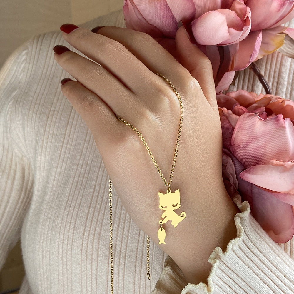 Small Cat Necklace