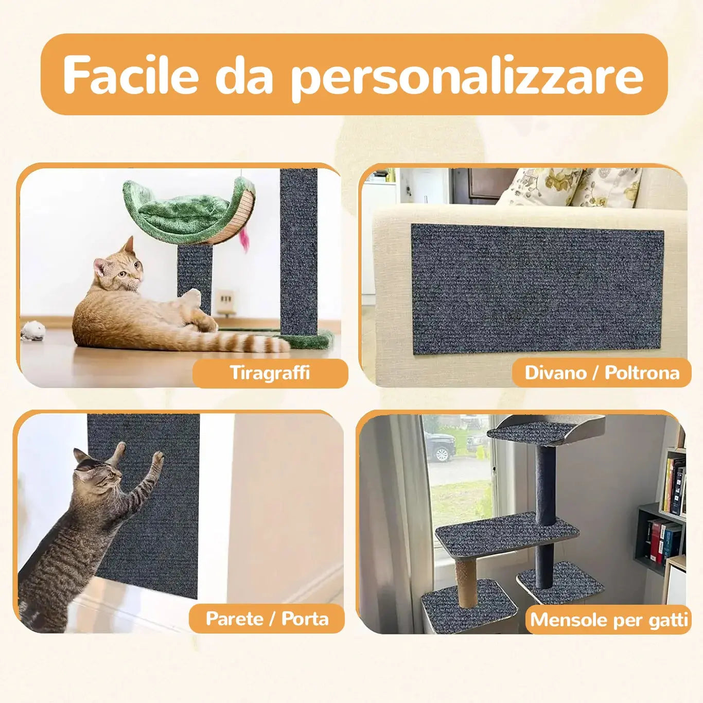 Pellicola antigraffio personalizzabile SofaSafe per divani e pareti