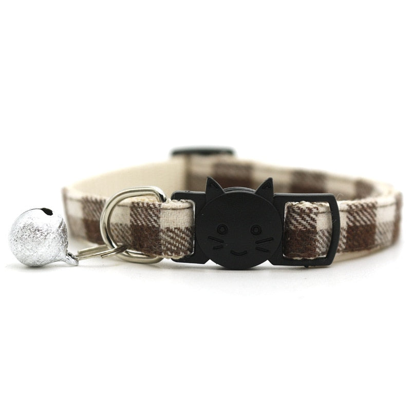 Soft Plaid Cat Collars