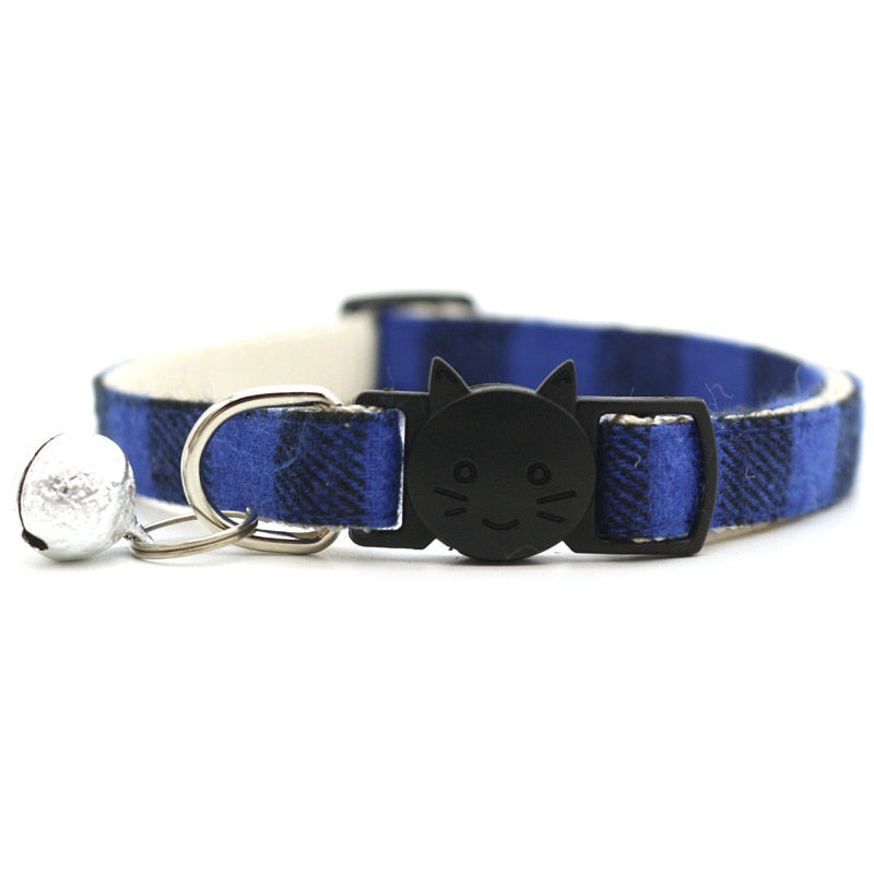 Soft Plaid Cat Collars