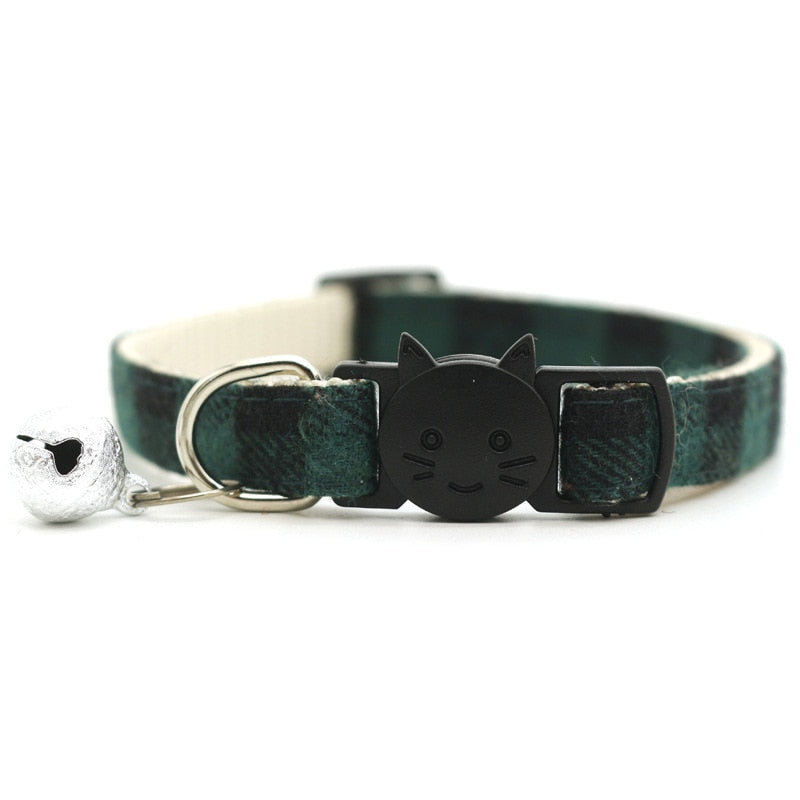 Soft Plaid Cat Collars