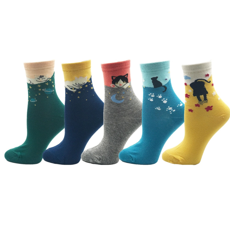Space Cat Socks