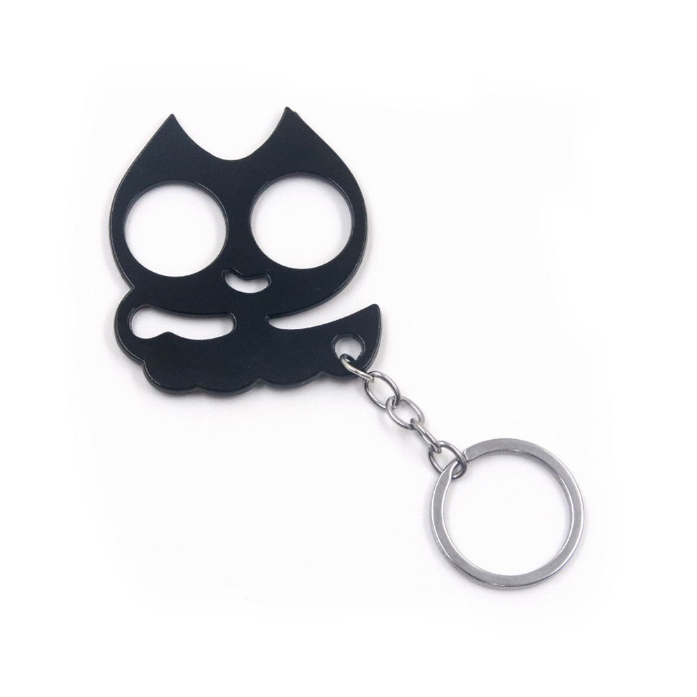 Stabby Cat Keychain