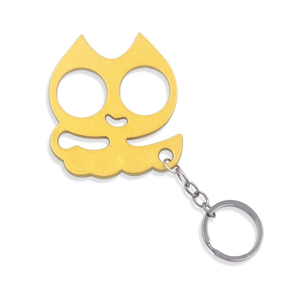 Stabby Cat Keychain