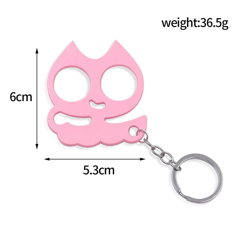 Stabby Cat Keychain