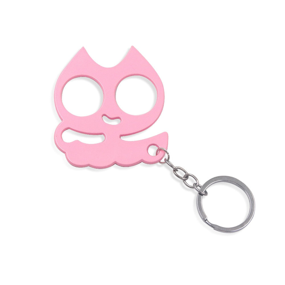 Stabby Cat Keychain