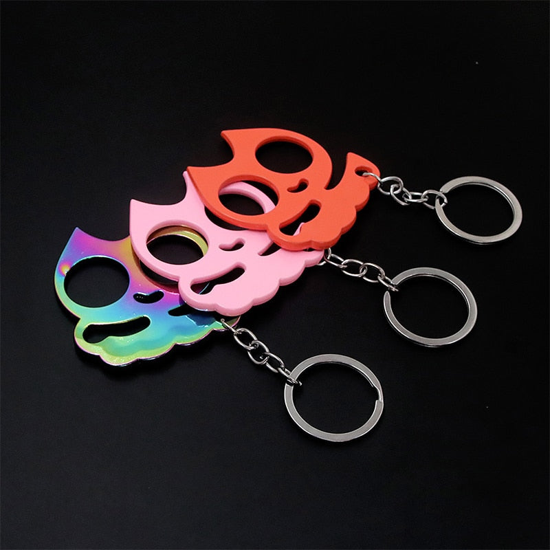 Stabby Cat Keychain
