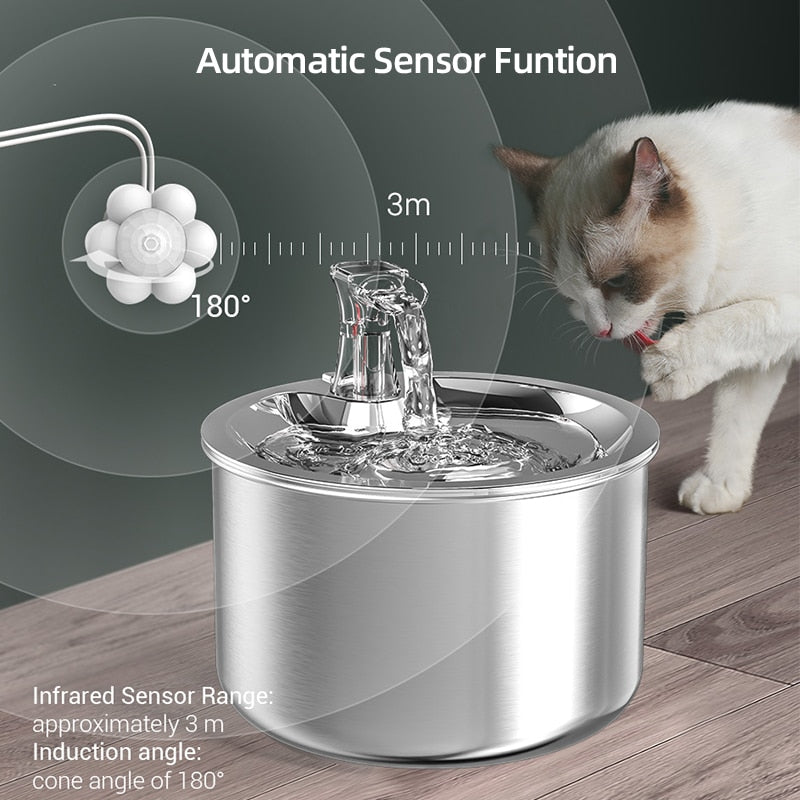 Stainless Steel Cat Water Fountain