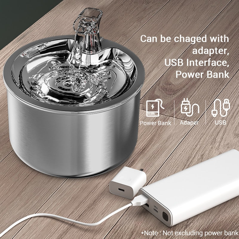 Stainless Steel Cat Water Fountain