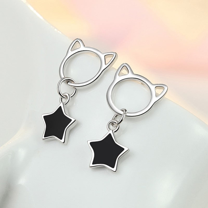 Star Cat Earrings