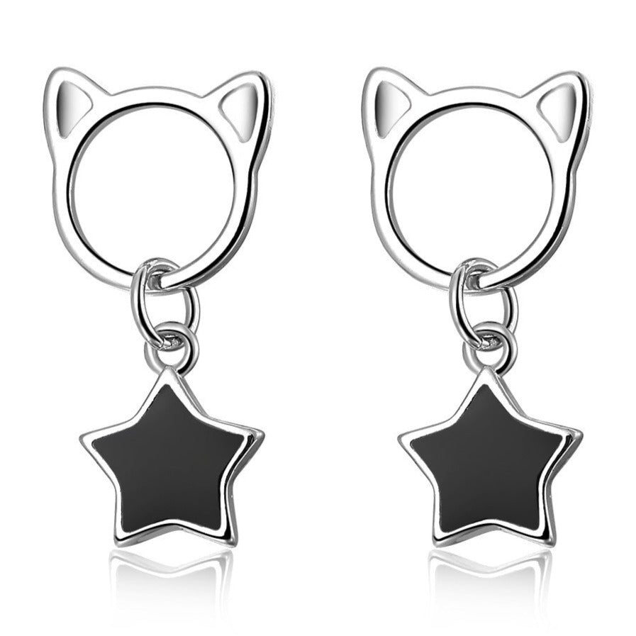 Star Cat Earrings