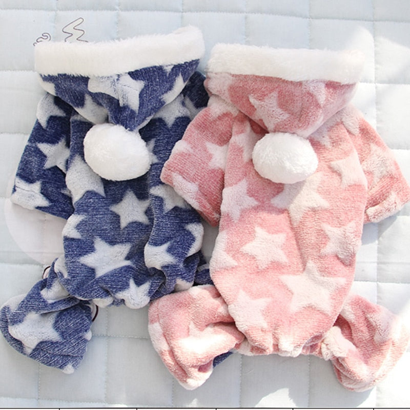Starry Winter Jacket Clothes for Cats