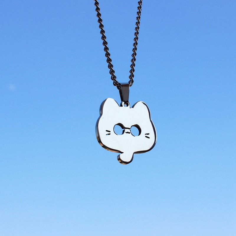 Sterling Silver Cat Necklace