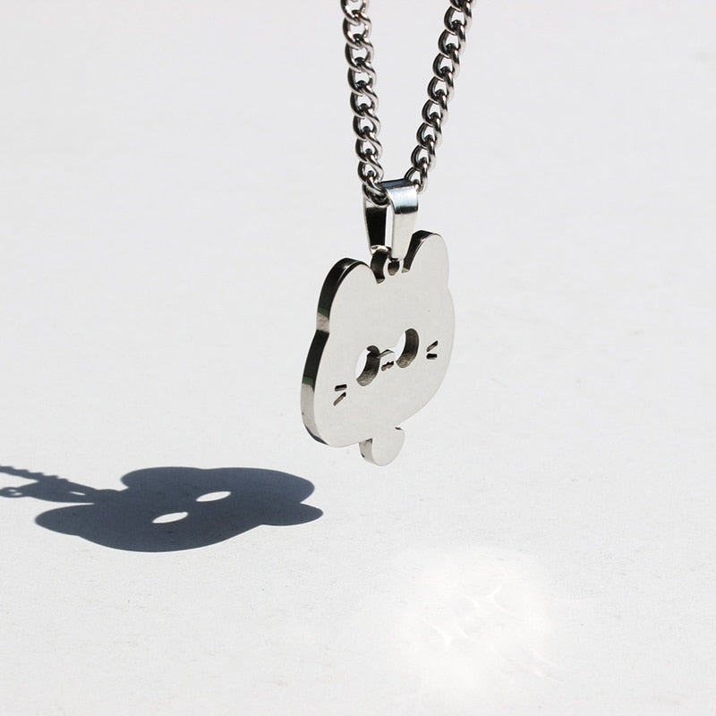Sterling Silver Cat Necklace