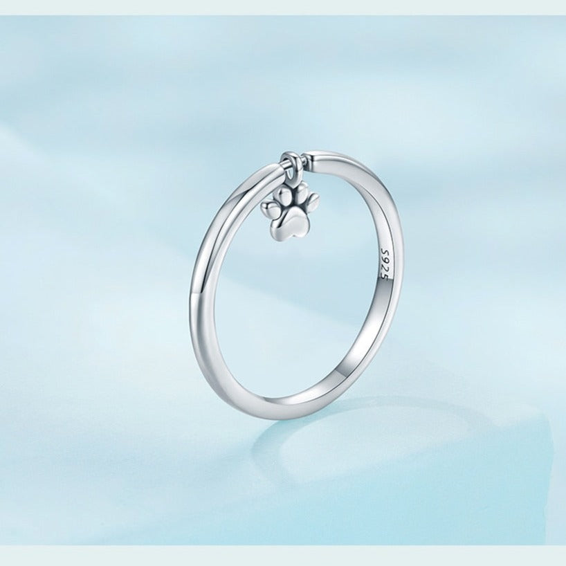 Sterling Silver Cat Paw Ring