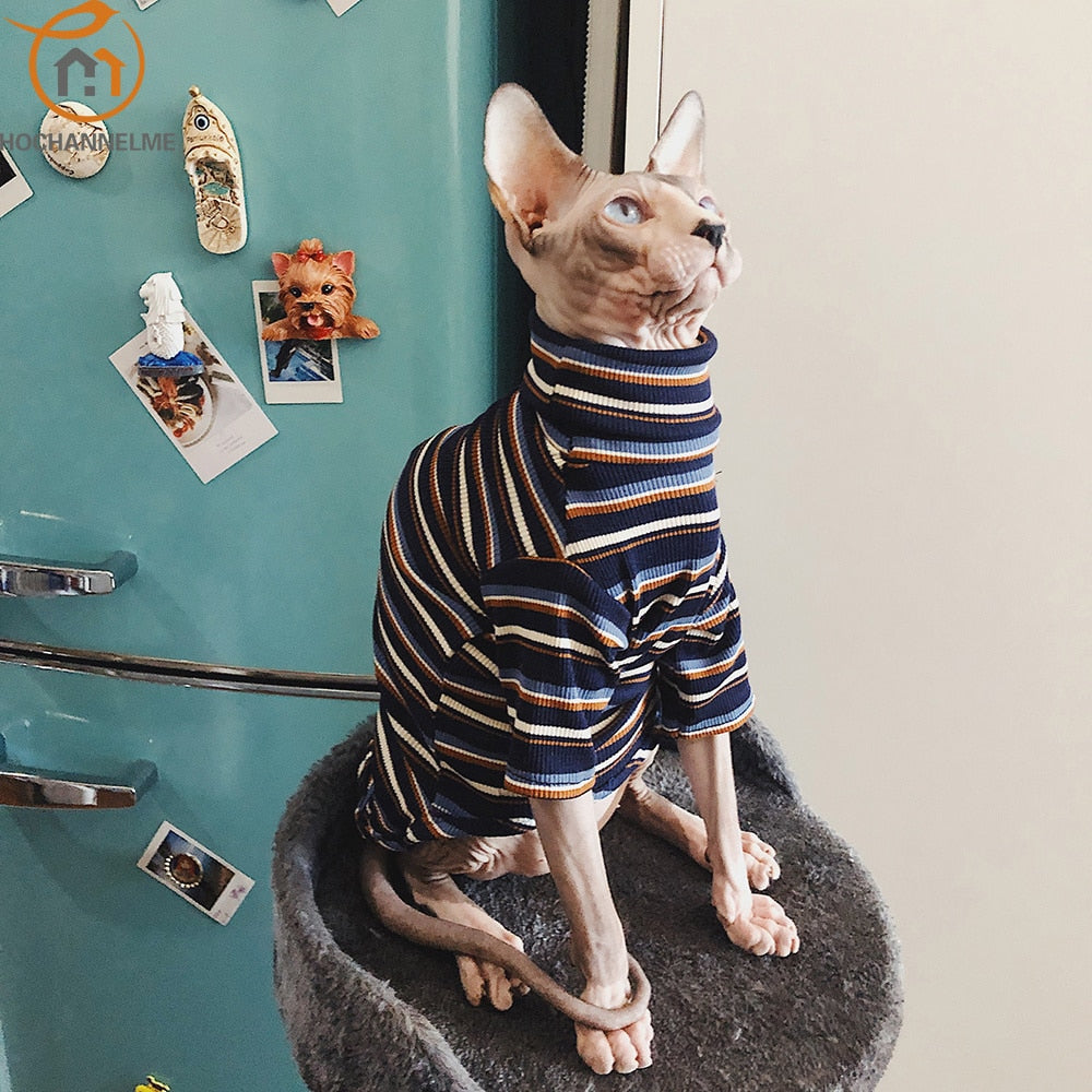 Striped Knitted Clothe for Cats
