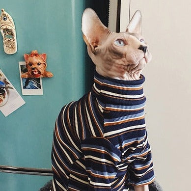 Striped Knitted Clothe for Cats