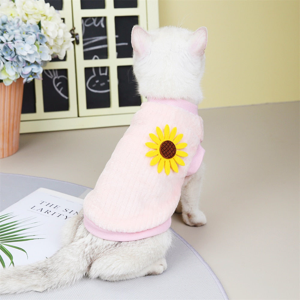 Sunflower Clothes for Cats