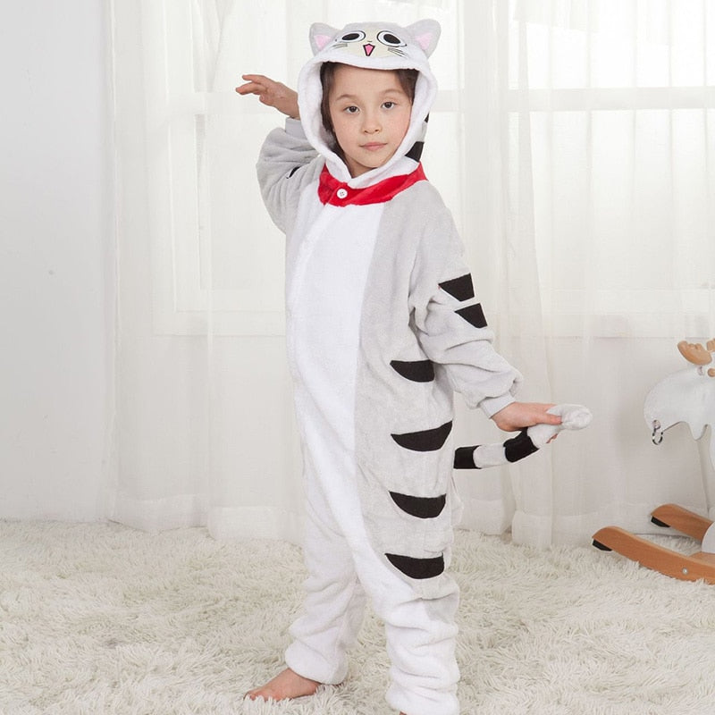 Tabby Cat Kids Kigurumi