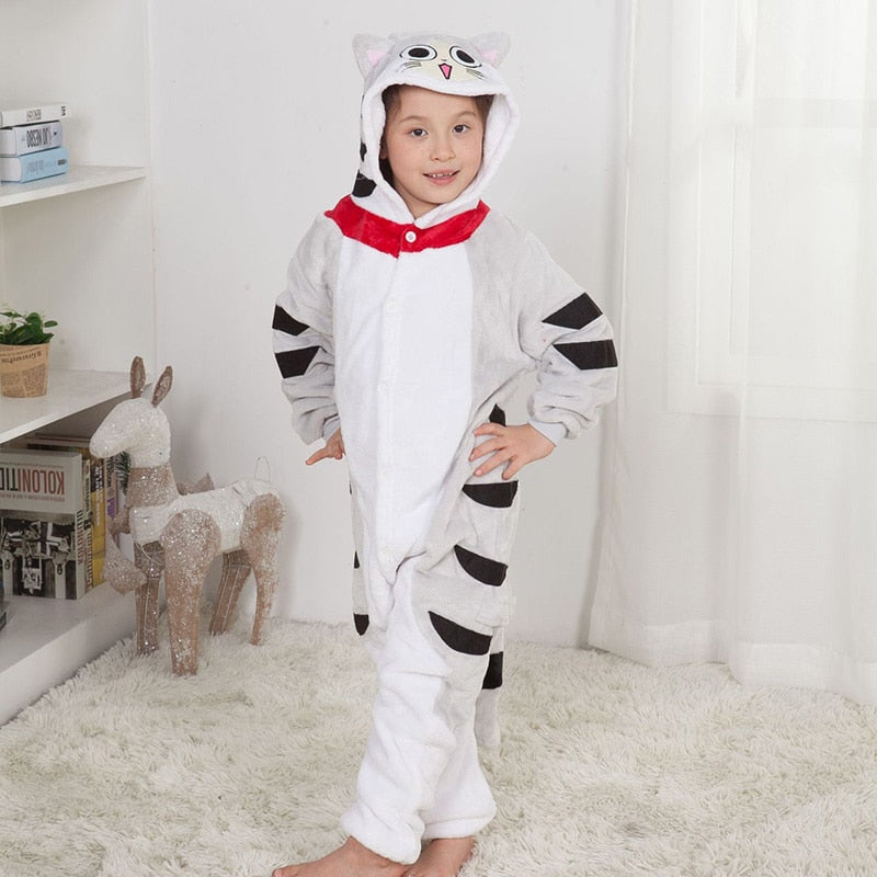 Tabby Cat Kids Kigurumi