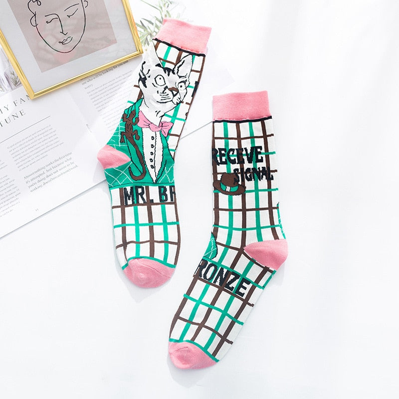 Tabby Cat Socks