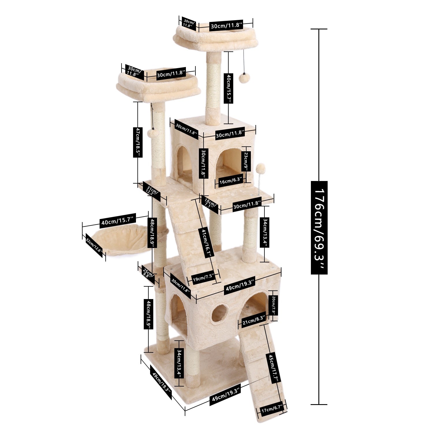 Tall Modern Cat Tree