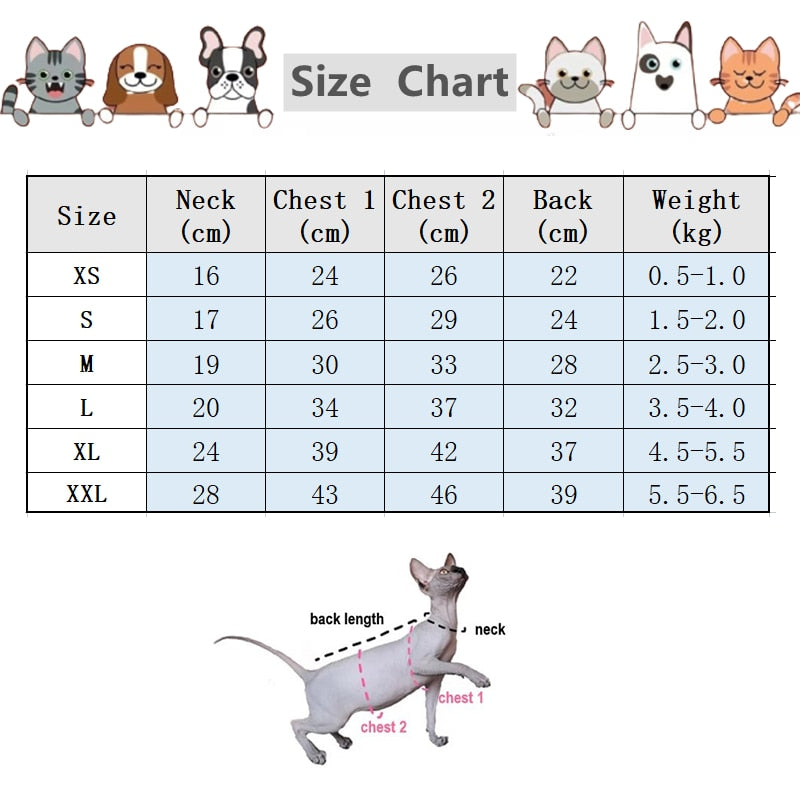 Thick Winter Cat Clothes
