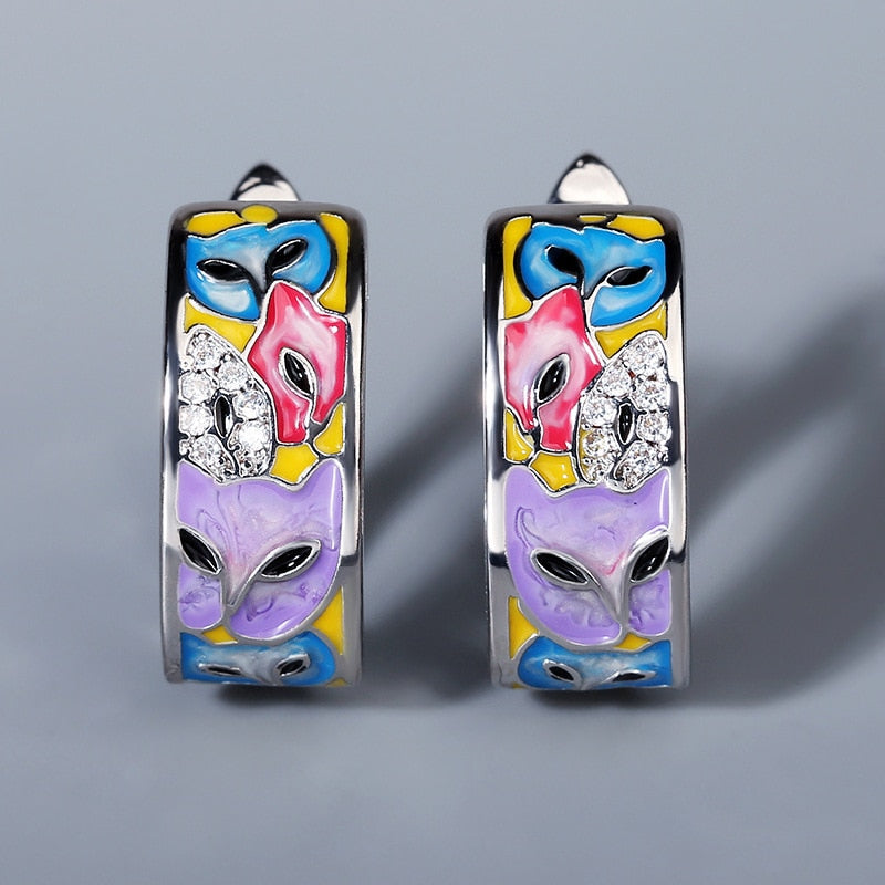 Unique Siamese Cat Earrings
