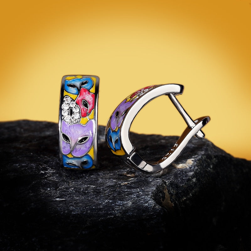 Unique Siamese Cat Earrings