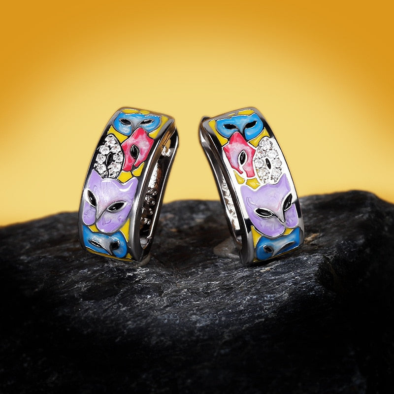 Unique Siamese Cat Earrings