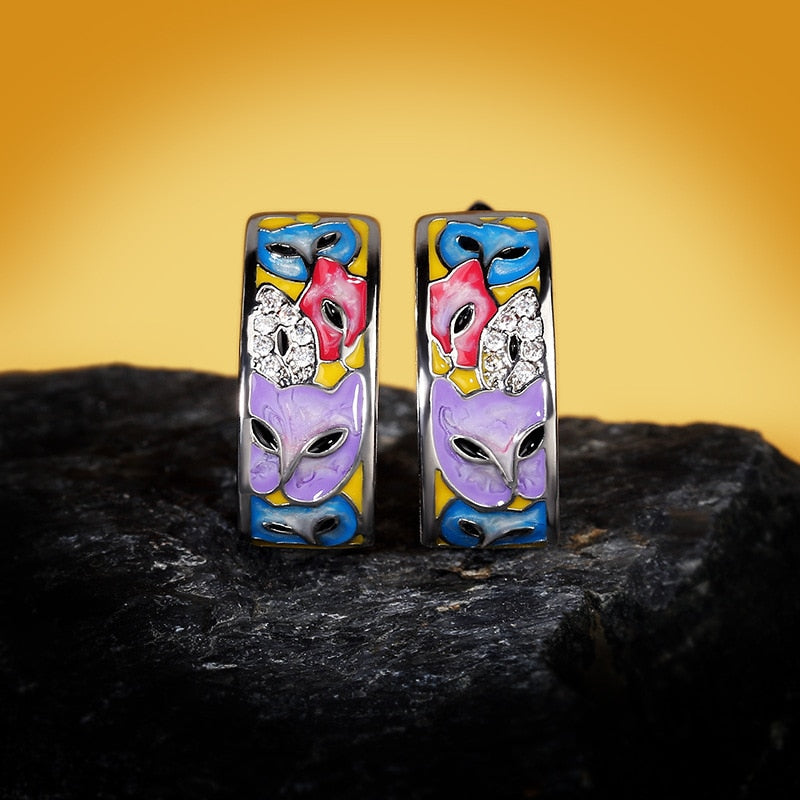 Unique Siamese Cat Earrings