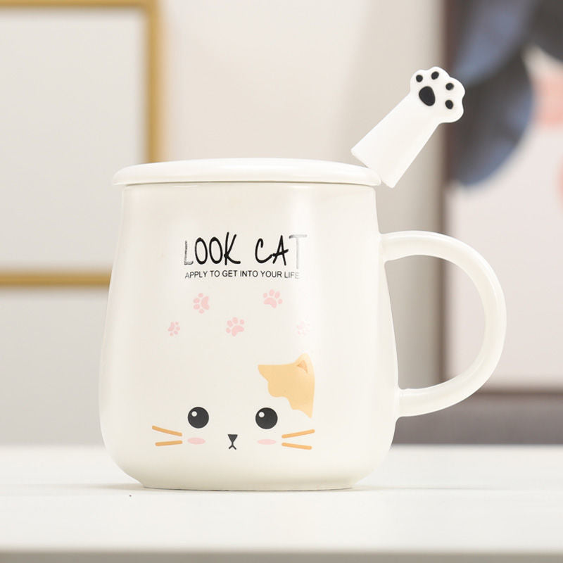 White Cat Mug