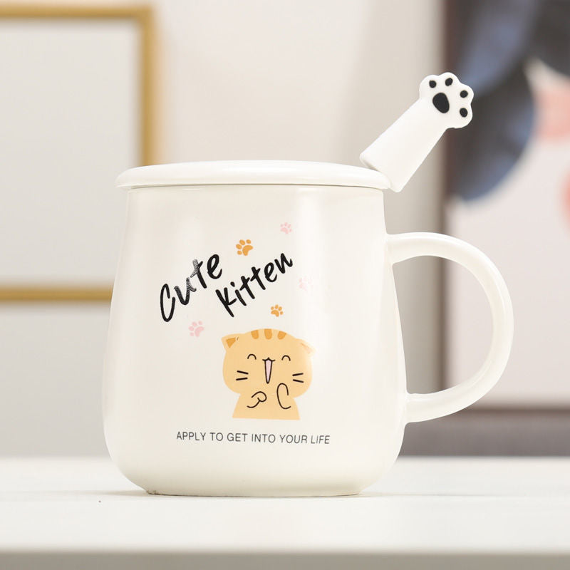 White Cat Mug