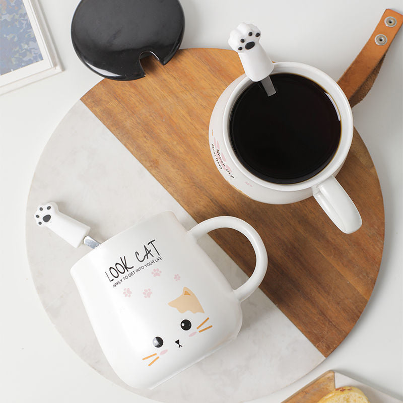 White Cat Mug