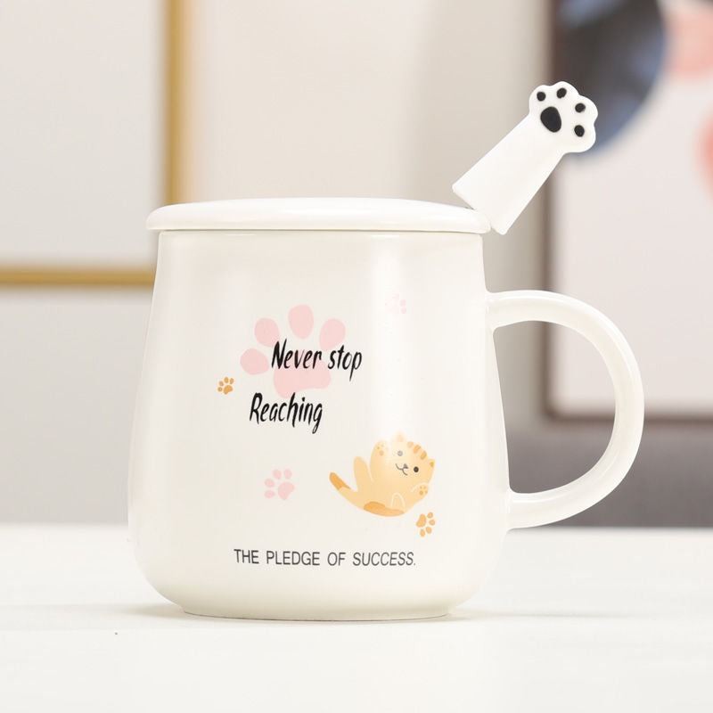 White Cat Mug