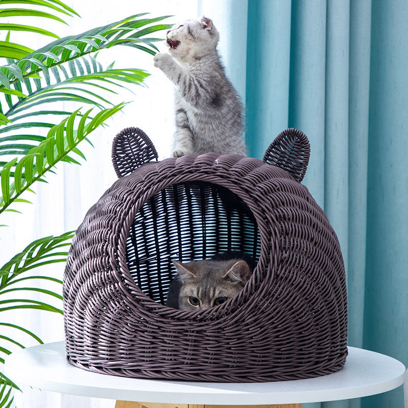 Wicker Cat Bed