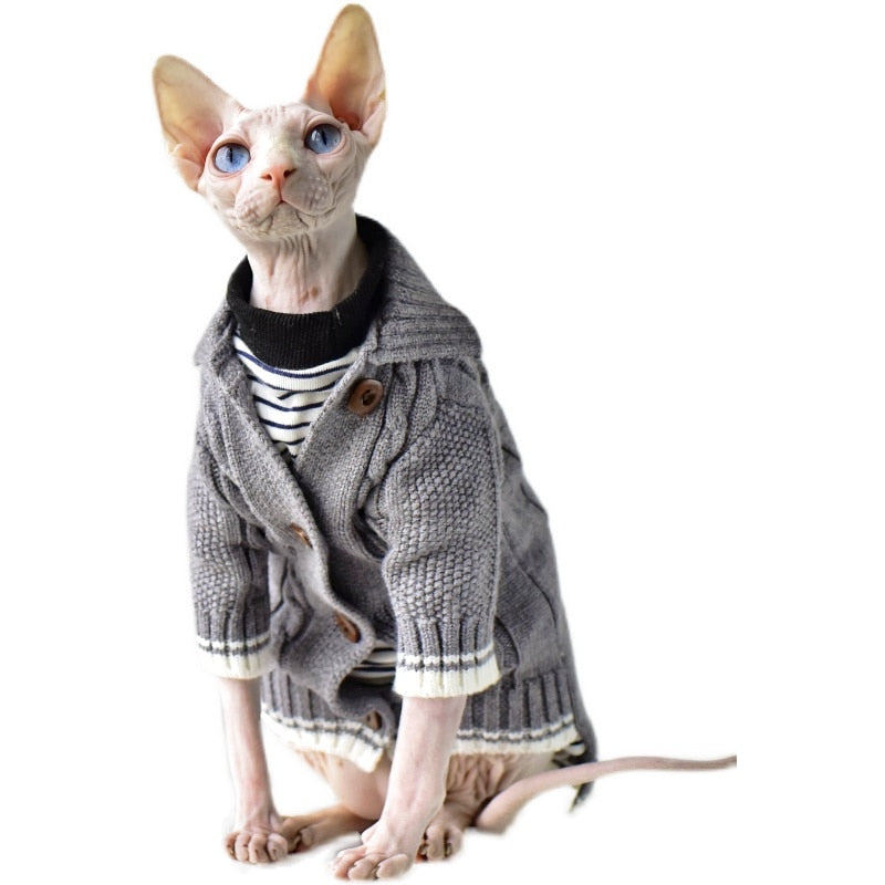 Winter Sphynx Cat Clothes