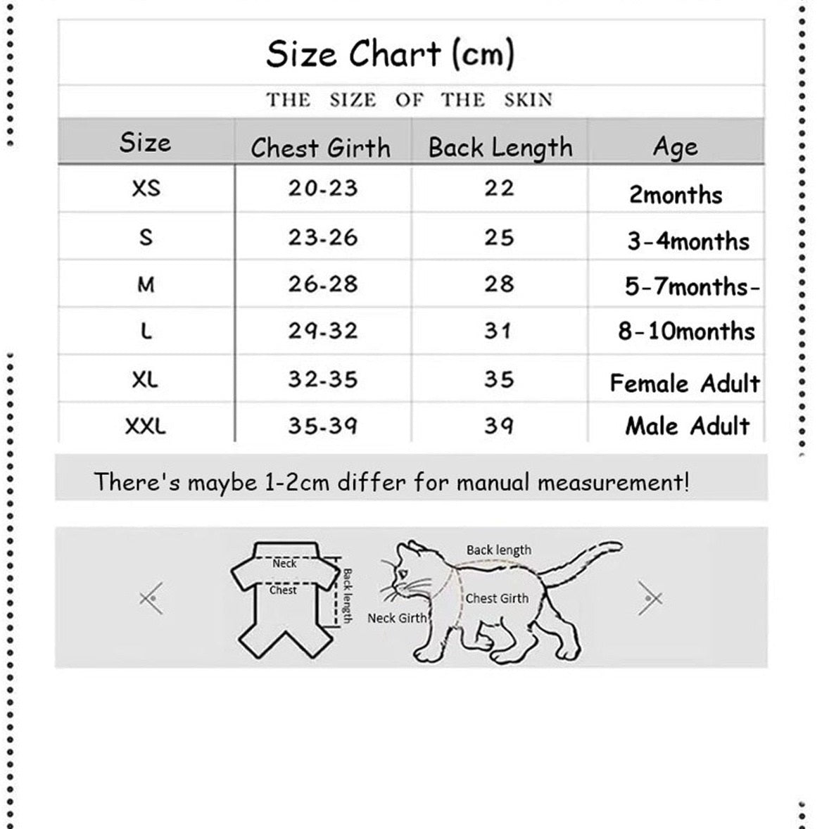 Winter Sphynx Cat Clothes