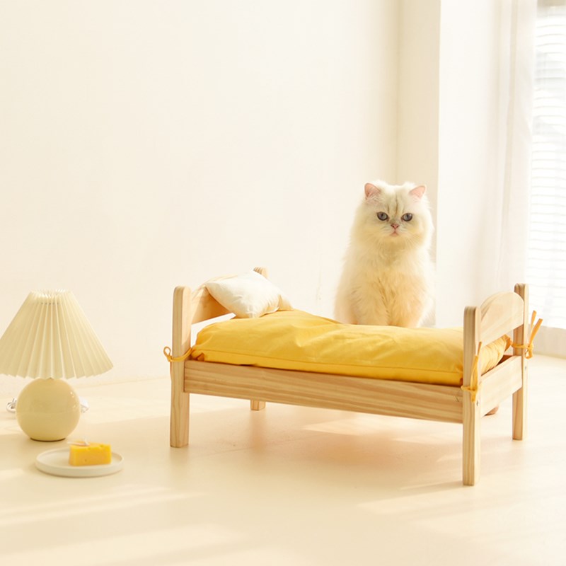 Wooden Cat Bed