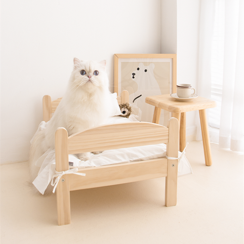 Wooden Cat Bed