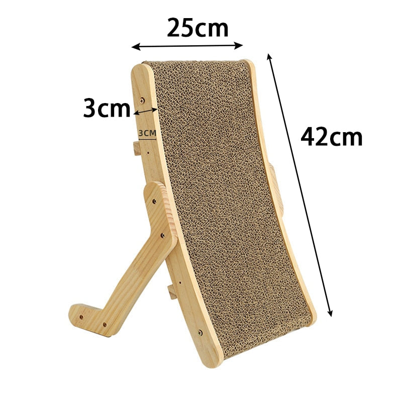 Wooden Cat Scratch Post