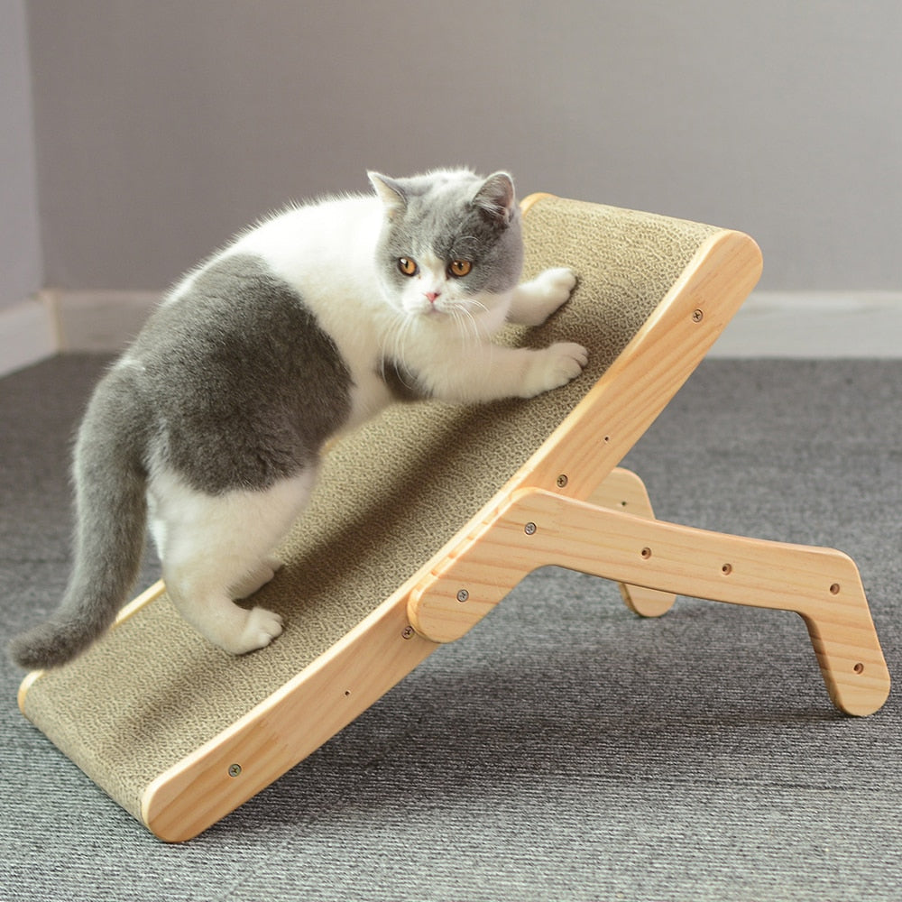 Wooden Cat Scratch Post