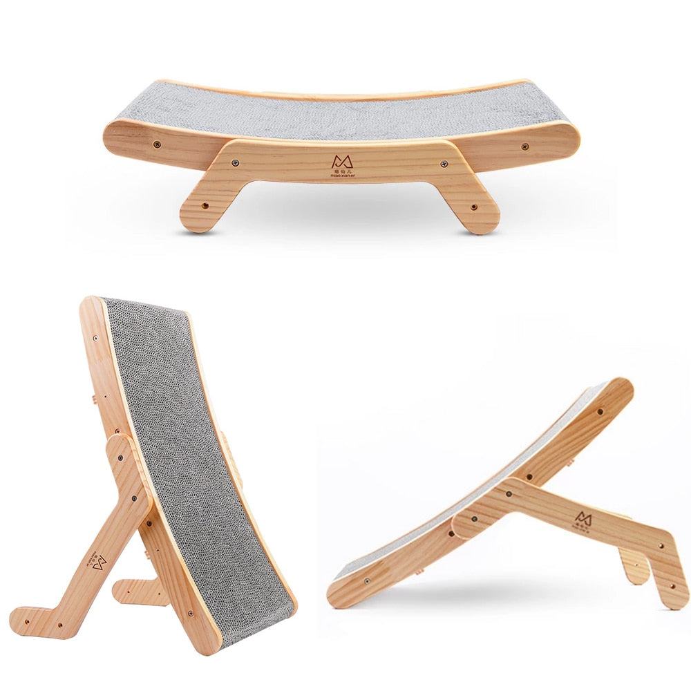 Wooden Cat Scratch Post