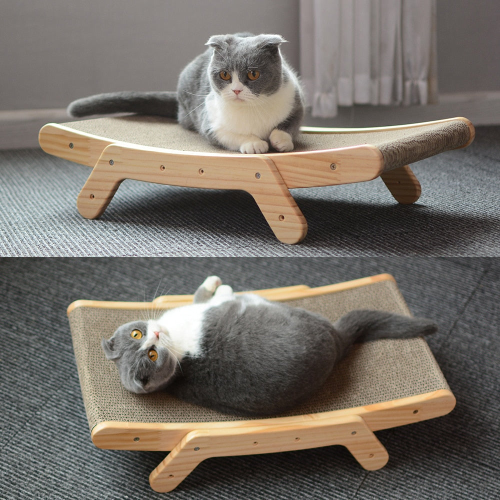 Wooden Cat Scratch Post