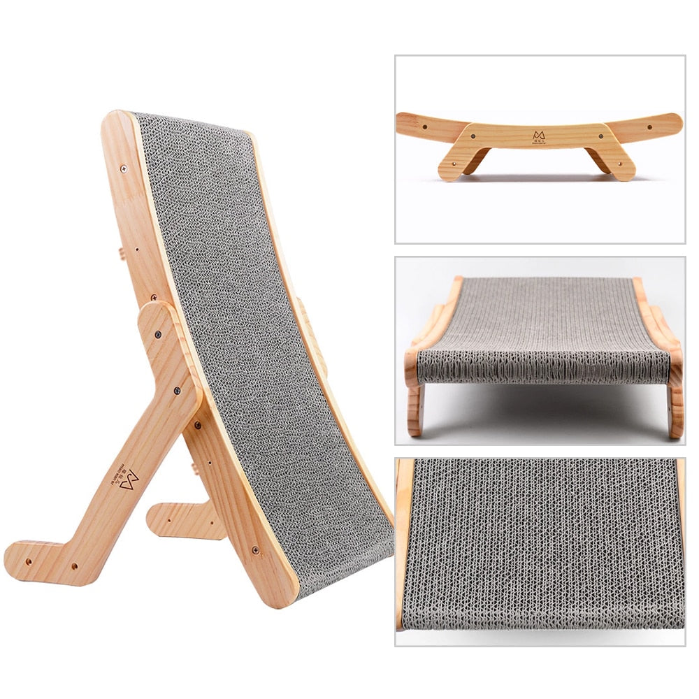 Wooden Cat Scratch Post