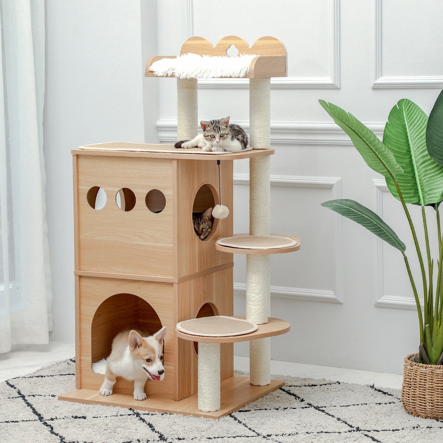 Wooden Cat Tree
