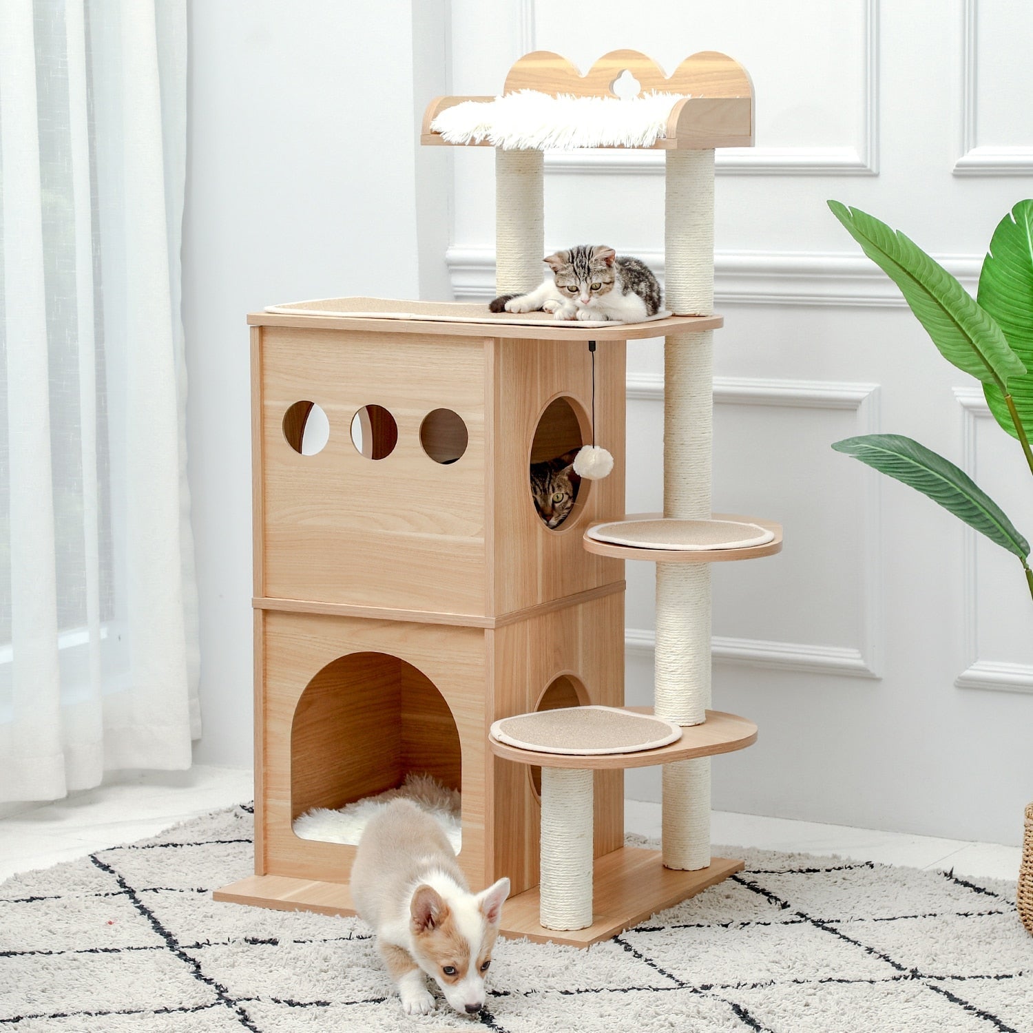 Wooden Cat Tree