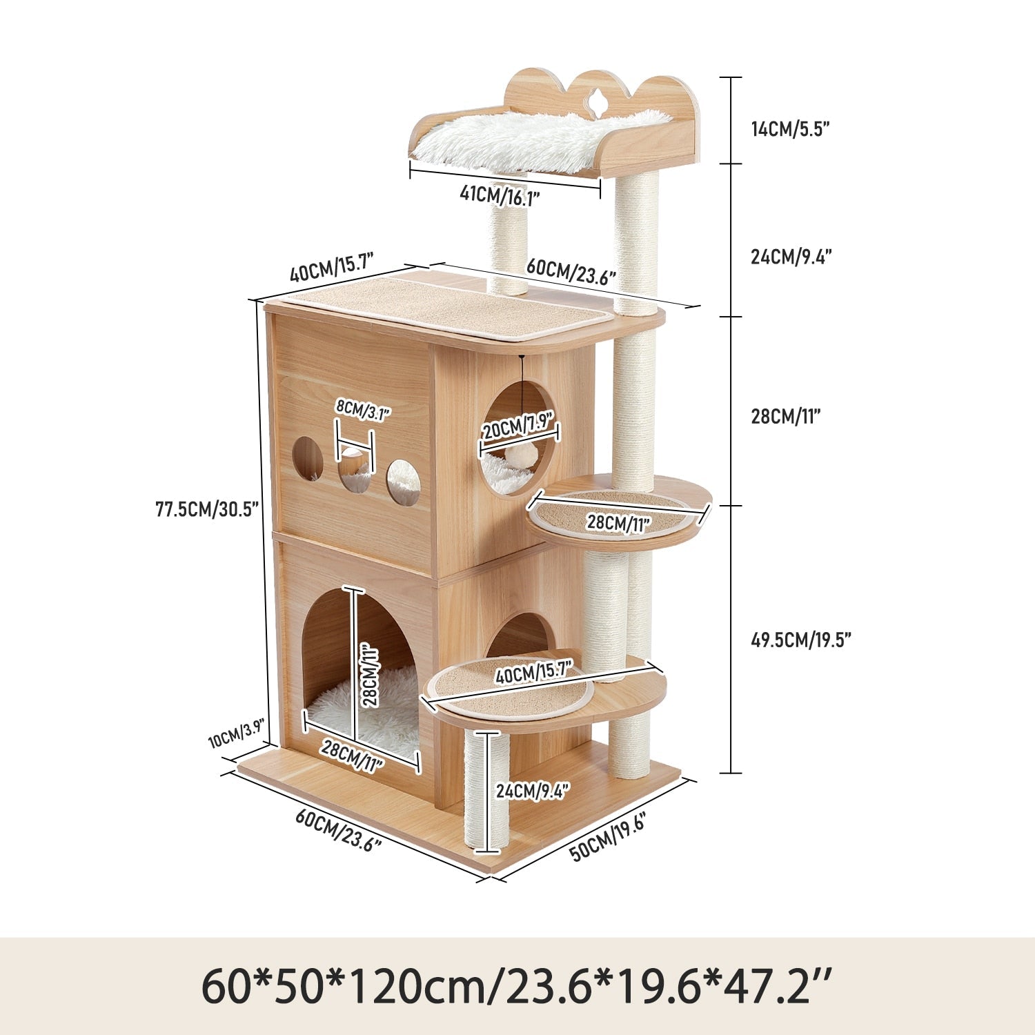 Wooden Cat Tree